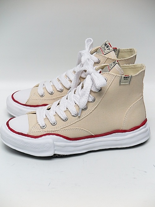 Maison MIHARA YASUHIRO/PETERSON High-top Original sole canvas hicut sneaker/NATURAL.