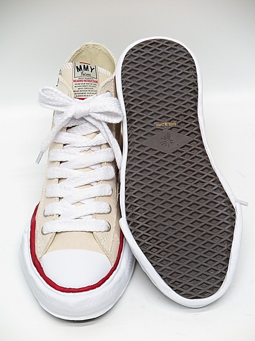 Maison MIHARA YASUHIRO/PETERSON High-top Original sole canvas hicut sneaker/NATURAL.