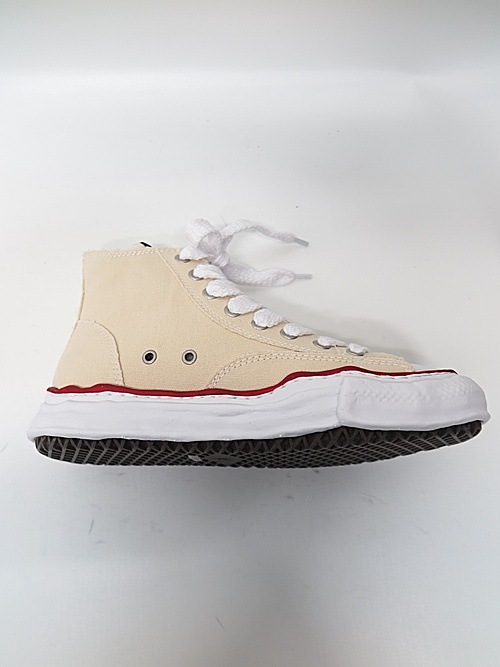 Maison MIHARA YASUHIRO/PETERSON High-top Original sole canvas hicut sneaker/NATURAL.