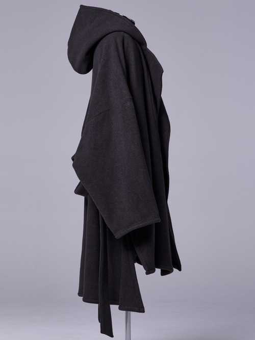 �㴰���THE ONENESS�������ͥ�/Recycle Fleece HAORI/ChacoalGrey