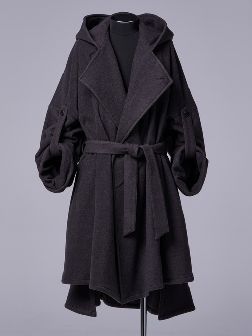 �㴰���THE ONENESS�������ͥ�/Recycle Fleece HAORI/ChacoalGrey
