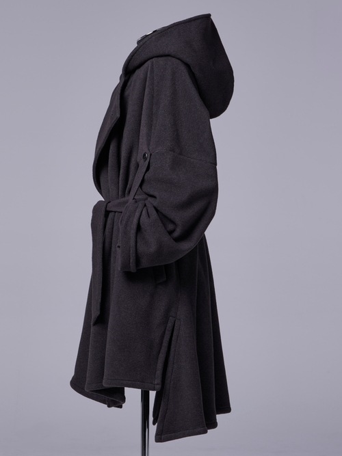 �㴰���THE ONENESS�������ͥ�/Recycle Fleece HAORI/ChacoalGrey