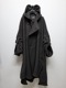 �㴰���THE ONENESS�������ͥ�/Recycle Fleece HAORI/ChacoalGrey