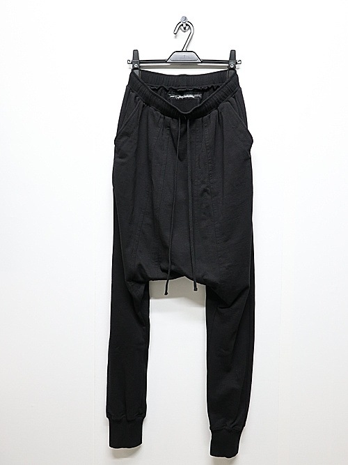 JULIUSꥦ/COTTON SWEAT TROUSERS11/BLACK