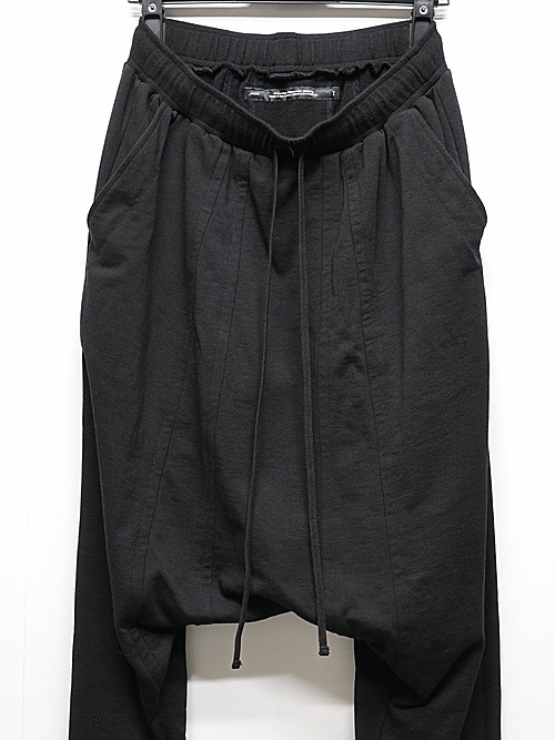 JULIUSꥦ/COTTON SWEAT TROUSERS11/BLACK