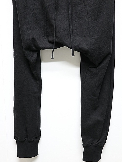 JULIUSꥦ/COTTON SWEAT TROUSERS11/BLACK