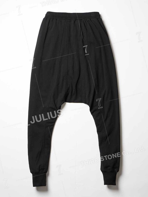 JULIUSꥦ/COTTON SWEAT TROUSERS11/BLACK
