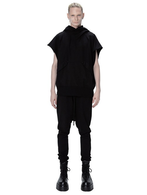 JULIUSꥦ/COTTON SWEAT TROUSERS11/BLACK