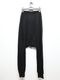 JULIUSꥦ/COTTON SWEAT TROUSERS11/BLACK