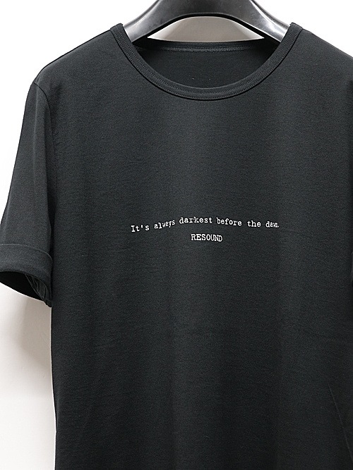 RESOUND CLOTHINGꥵɥ/GIZA DAWN ROLL UP TEE/BLACK