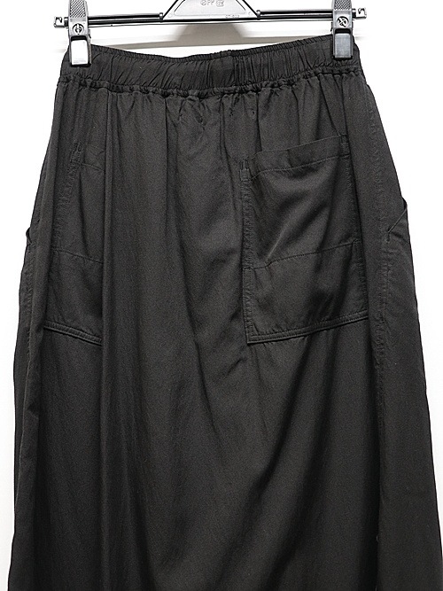 JULIUSꥦ/RAYON/COTTON CLOTH TROUSERS19/BLACK