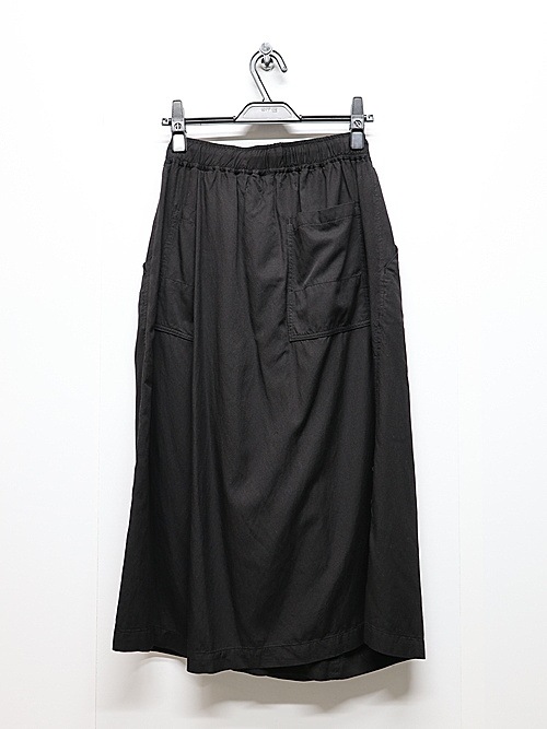 JULIUSꥦ/RAYON/COTTON CLOTH TROUSERS19/BLACK