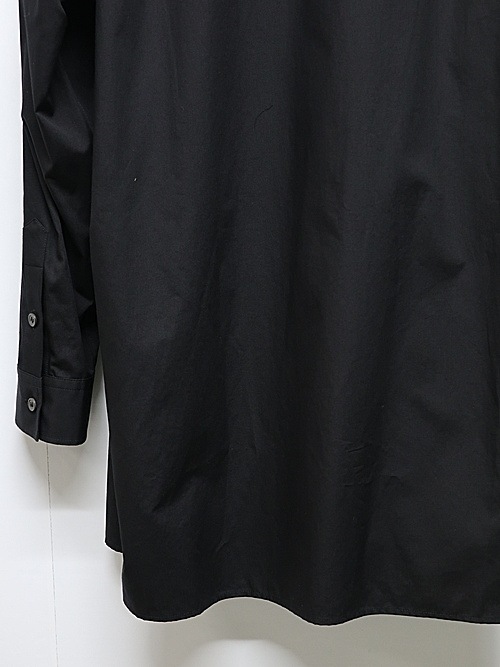 Ground Y�����饦��ɥ磻/50/- BROAD STAND COLLAR SHIRT/BLACK