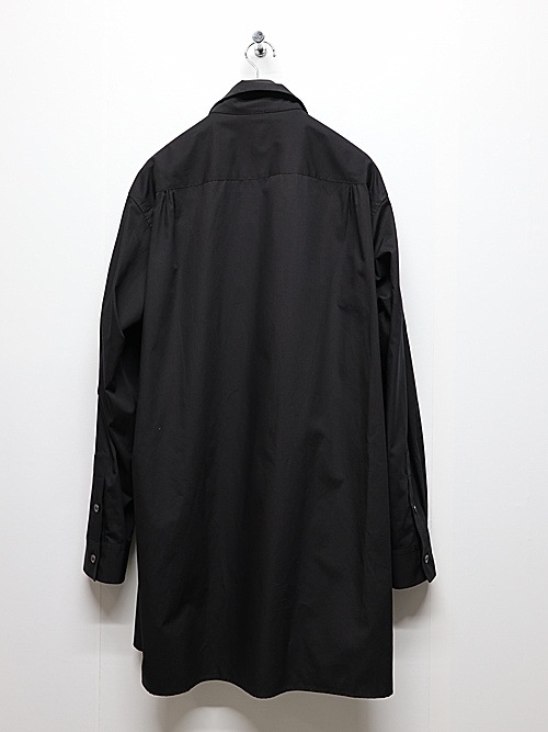 Ground Y�����饦��ɥ磻/50/- BROAD STAND COLLAR SHIRT/BLACK