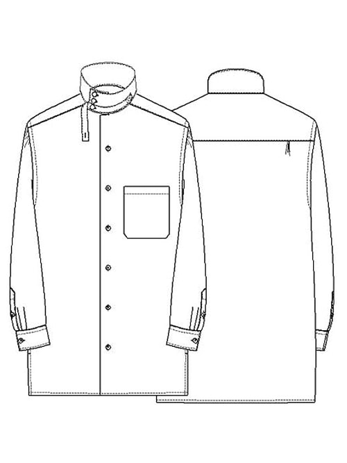 Ground Y�����饦��ɥ磻/50/- BROAD STAND COLLAR SHIRT/BLACK