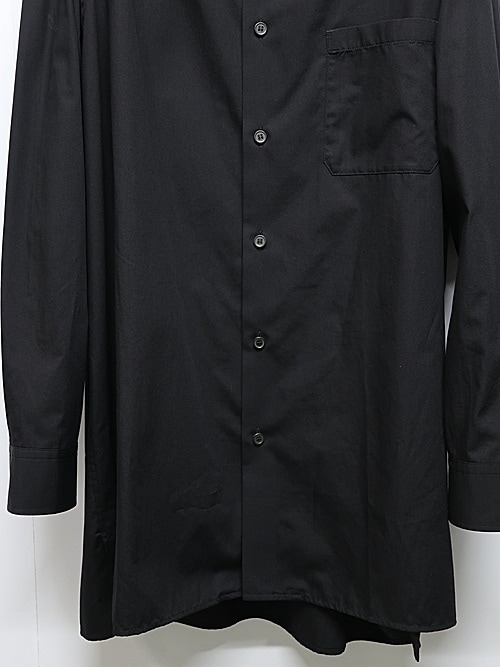 Ground Y�����饦��ɥ磻/50/- BROAD STAND COLLAR SHIRT/BLACK
