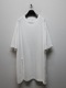 Ground Y饦ɥ磻/30/- COTTON JERSEY SLIT JUMBO T-SHIRT/WHITE