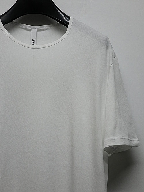 ATTACHMENT�������å�����/100/3 HIGH TWIST JERSEY SLIM FIT S/S TEE/WHITE
