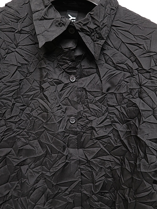�㴰���Ground Y�����饦��ɥ磻/PE SPUNLAWN DATCHED DOLMAN SHIRT/BLACK