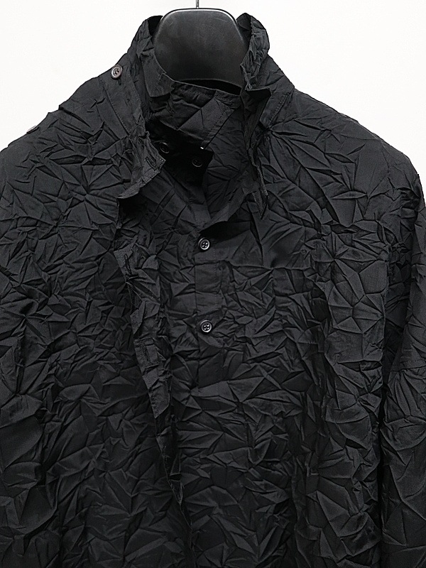 �㴰���Ground Y�����饦��ɥ磻/PE SPUNLAWN DATCHED DOLMAN SHIRT/BLACK