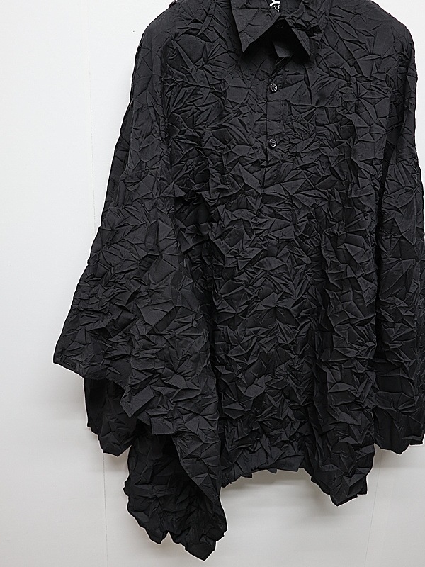�㴰���Ground Y�����饦��ɥ磻/PE SPUNLAWN DATCHED DOLMAN SHIRT/BLACK