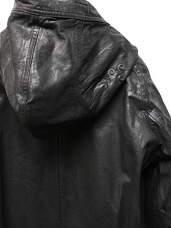 JULIUS����ꥦ��/12oz DENIM COAT3/BLACK