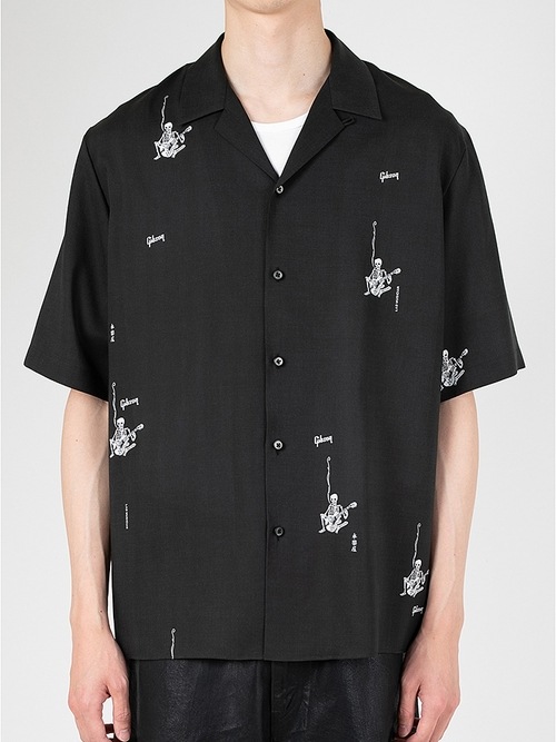 LAD MUSICIAN����å� �ߥ塼�������/LAD��Gibson T/T SKULL GUITARIST O/C SS SHIRT/MONOTONE