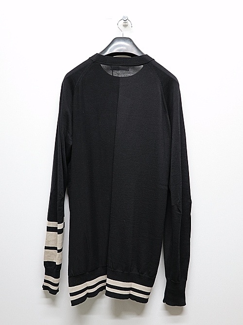 �㴰���nude:masahiko maruyama ���̡���:�ޥ��ҥ��ޥ���/16GG LONG SLEEVE KNIT PULLOVER/Black-Beige