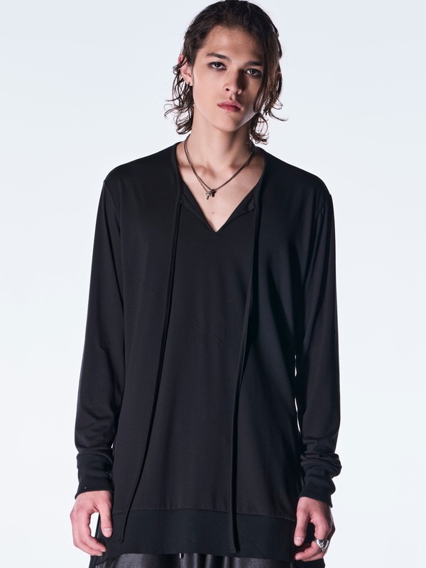(ͽ���ʡ�8��9������ͽ��/kiryuyrik������奦����奦/BEATENJIKU Piping Flare T-Shirt/Black