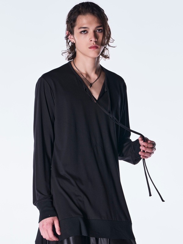 (ͽ���ʡ�8��9������ͽ��/kiryuyrik������奦����奦/BEATENJIKU Piping Flare T-Shirt/Black