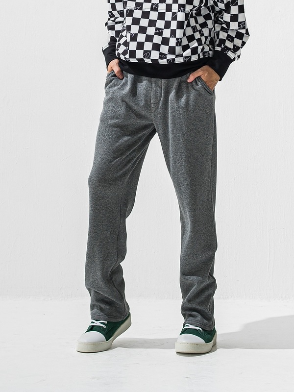 (ͽ���ʡ�11��12������ͽ��/42TH RESOUND CLOTHING���ꥵ����ɥ���������/SEMIWAIDE velours fleece WIDE TUCK PANTS/CHACOAL