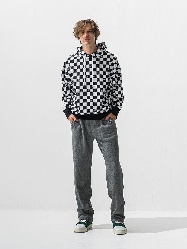 (ͽ���ʡ�11��12������ͽ��/42TH RESOUND CLOTHING���ꥵ����ɥ���������/SEMIWAIDE velours fleece WIDE TUCK PANTS/CHACOAL