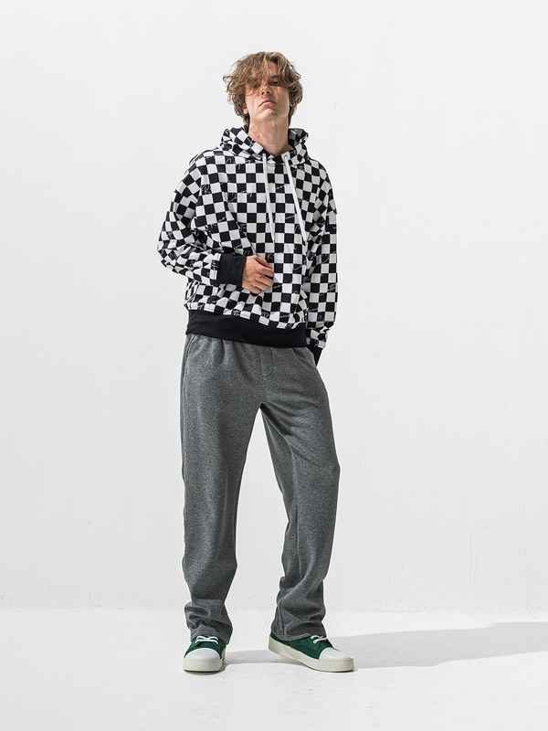 (ͽ���ʡ�11��12������ͽ��/42TH RESOUND CLOTHING���ꥵ����ɥ���������/SEMIWAIDE velours fleece WIDE TUCK PANTS/CHACOAL
