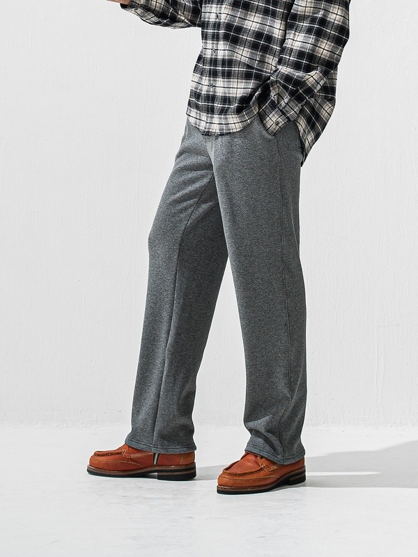 (ͽ���ʡ�11��12������ͽ��/42TH RESOUND CLOTHING���ꥵ����ɥ���������/SEMIWAIDE velours fleece WIDE TUCK PANTS/CHACOAL