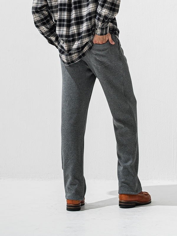(ͽ���ʡ�11��12������ͽ��/42TH RESOUND CLOTHING���ꥵ����ɥ���������/SEMIWAIDE velours fleece WIDE TUCK PANTS/CHACOAL