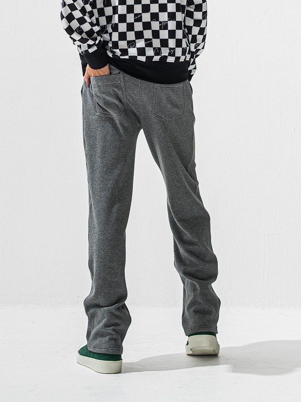(ͽ���ʡ�11��12������ͽ��/42TH RESOUND CLOTHING���ꥵ����ɥ���������/SEMIWAIDE velours fleece WIDE TUCK PANTS/CHACOAL