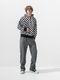 (ͽ���ʡ�11��12������ͽ��/42TH RESOUND CLOTHING���ꥵ����ɥ���������/SEMIWAIDE velours fleece WIDE TUCK PANTS/CHACOAL