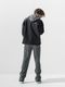 (ͽ���ʡ�11��12������ͽ��/42TH RESOUND CLOTHING���ꥵ����ɥ���������/SEMIWAIDE velours fleece WIDE TUCK PANTS/CHACOAL