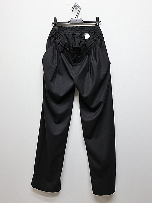 �㴰���THE ONENESS�������ͥ�/RePE/WoolGabardine WideSlacks/Black
