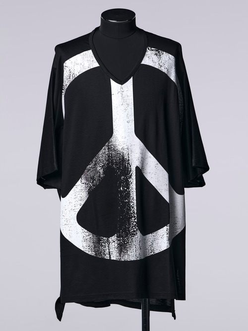 �㴰���THE ONENESS�������ͥ�/Eco Rayon & Organic Cotton Jersey Dolman V-Nack/Black