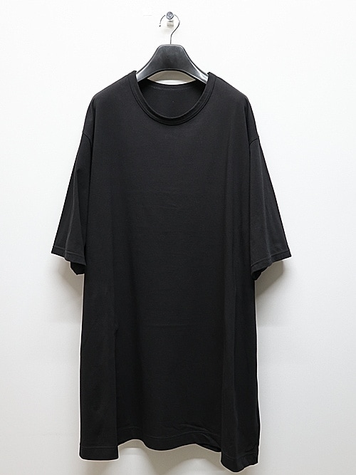Ground Y�����饦��ɥ磻/30/- COTTON JERSEY SLIT JUMBO T-SHIRT/BLACK.