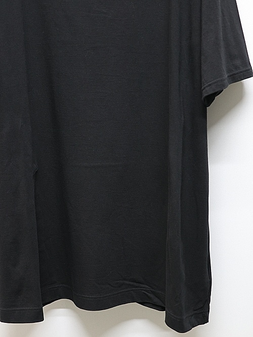 Ground Y�����饦��ɥ磻/30/- COTTON JERSEY SLIT JUMBO T-SHIRT/BLACK.
