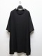 Ground Y�����饦��ɥ磻/30/- COTTON JERSEY SLIT JUMBO T-SHIRT/BLACK.