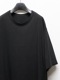 Ground Y�����饦��ɥ磻/30/- COTTON JERSEY SLIT JUMBO T-SHIRT/BLACK.