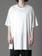 Ground Y�����饦��ɥ磻/30/- COTTON JERSEY SLIT JUMBO T-SHIRT/BLACK.