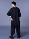 Ground Y�����饦��ɥ磻/30/- COTTON JERSEY SLIT JUMBO T-SHIRT/BLACK.