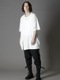 Ground Y�����饦��ɥ磻/30/- COTTON JERSEY SLIT JUMBO T-SHIRT/BLACK.