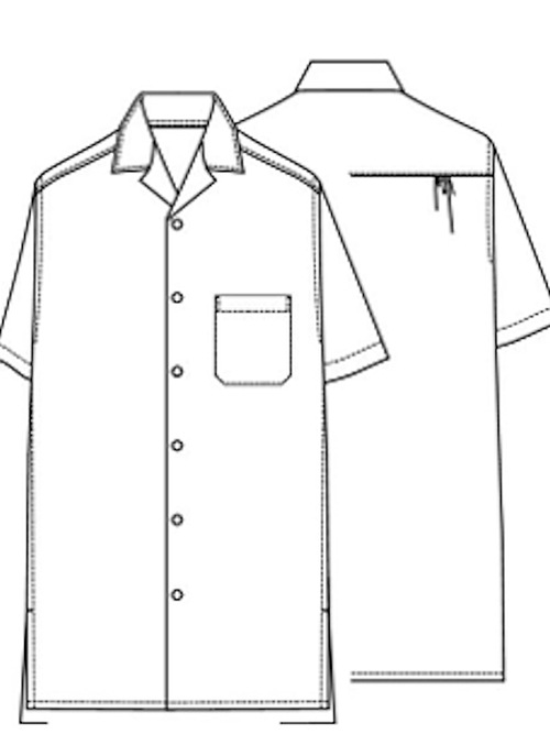 Ground Y�����饦��ɥ磻/PE SPUNLAWN OPEN COLLAR BACK GATHER SHIRT/WHITE