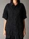 Ground Y�����饦��ɥ磻/PE SPUNLAWN OPEN COLLAR BACK GATHER SHIRT/WHITE