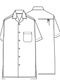 Ground Y�����饦��ɥ磻/PE SPUNLAWN OPEN COLLAR BACK GATHER SHIRT/WHITE